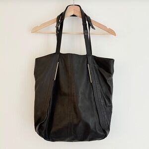 Black Leather Tote